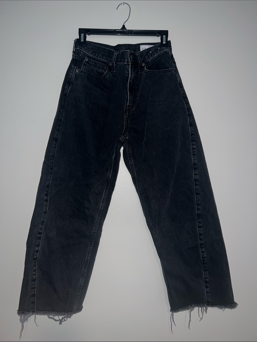 Gap High Rise Barrel Jeans Black - 26 / 2 REGULAR